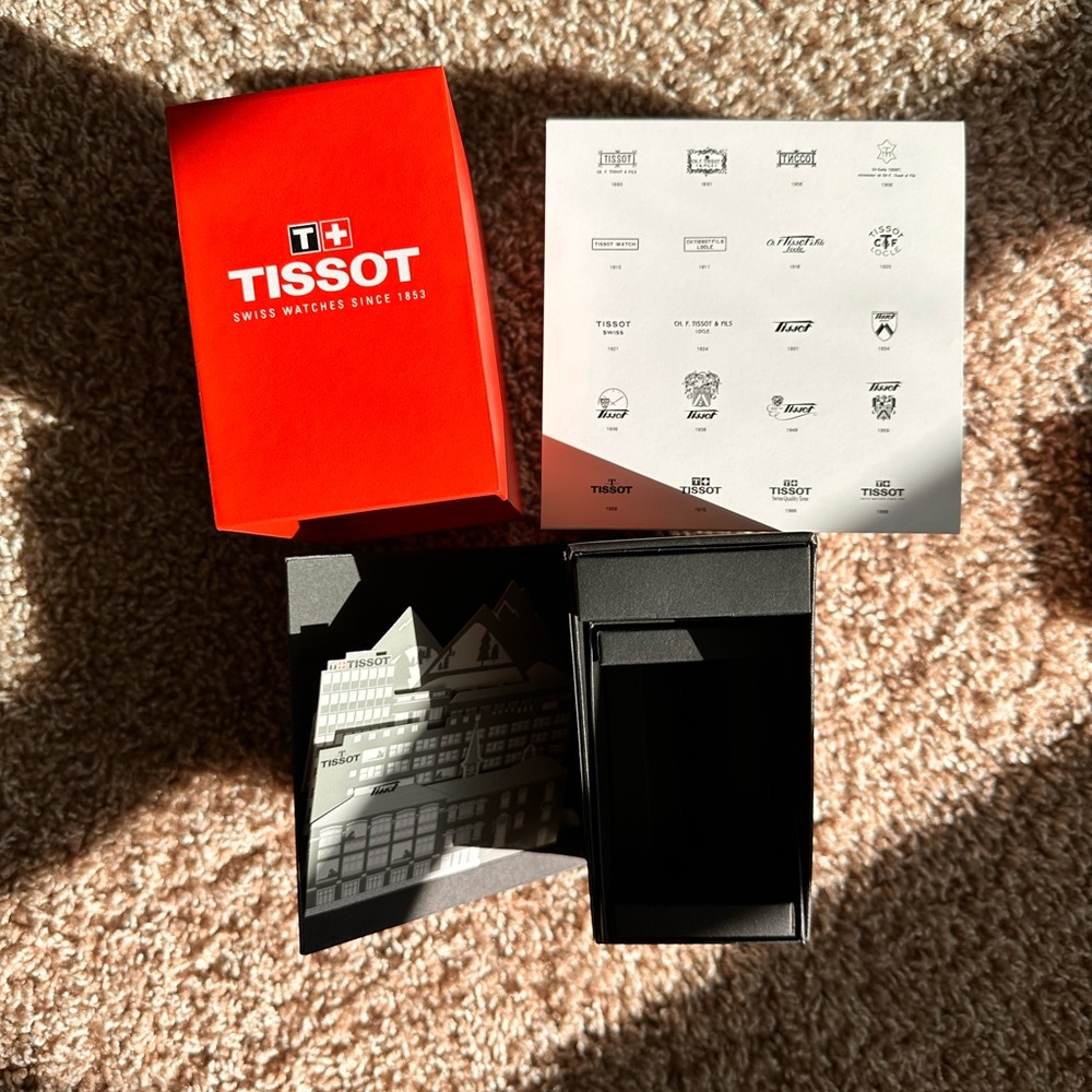 Tissot watch box with everything